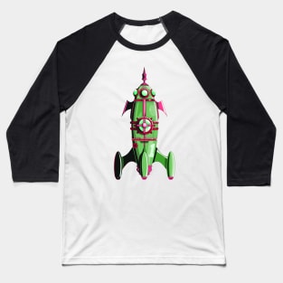 Steampunk Rocket Baseball T-Shirt